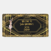 Banderoles Flapper des années 20 Années 20 Grande Gatsby 1920 (Horizontal)