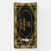 Banderoles Flapper des années 20 Années 20 Grande Gatsby 1920 (Verticale)