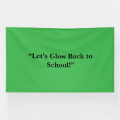 Banderoles Flat Neon Green Background – School Texture (Horizontal)