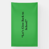 Banderoles Flat Neon Green Background – School Texture (Verticale)