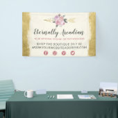 Banderoles Flèches florales bohème glamour Or Boho Chic (Salon professionnel)