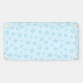 Banderoles Fléchettes de neige, Bleu glacé, Fléchettes de nei (Horizontal)