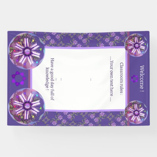 Banderoles Fleur dans le désert (Horizontal)