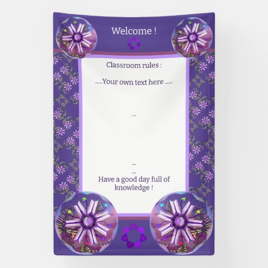 Banderoles Fleur dans le désert (Verticale)