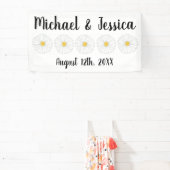 Banderoles Fleur de marguerite jaune blanc Fête de jardin flo (Insitu)