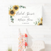 Banderoles Fleur de soleil florale Eucalyptus Fête des mariée (En situation)