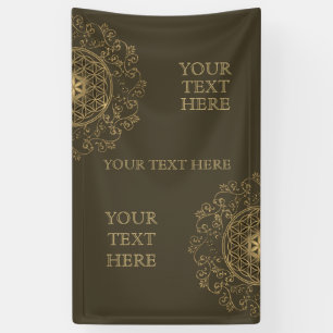 Banderoles Fleur de Vie - Ornements Vintage Mandala 2