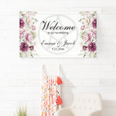 Banderoles Fleur romantique Pentacle de pivoine florale (En situation)