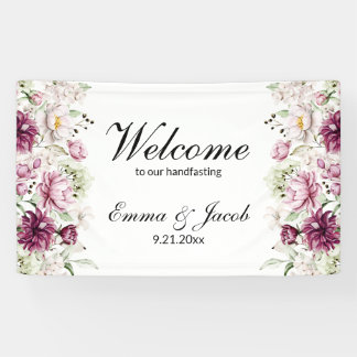 Banderoles Fleur romantique Pivoine florale