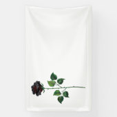 Banderoles Fleur rose noire (Verticale)