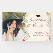 Banderoles Fleur sauvage de Bohême félicitations diplôme (Horizontal)