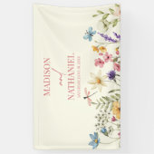 Banderoles Fleur sauvage Fleur Fleur Flore Jardin Mariage (Vertical)