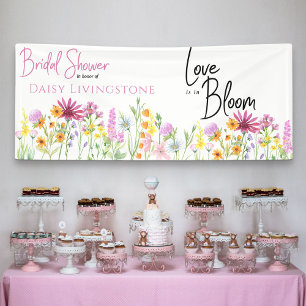Banderoles Fleur sauvage Meadow Love est dans la Fête des mar