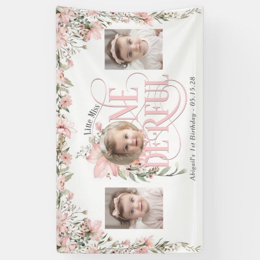 Banderoles Fleur sauvage Thème Miss Onederphotos fond (Vertical)