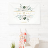 Banderoles Fleurs blanches simples et élégantes (Insitu)