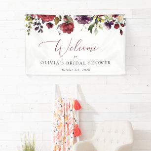 Banderoles Fleurs Bourguignonnes, Fleurs Roses, Accueil Maria