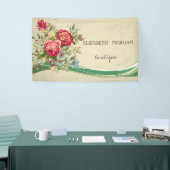 Banderoles Fleurs Chic Moderne Élégant (Salon professionnel)
