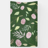 Banderoles Fleurs d'aquarelle festive 8 (Vertical)