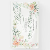 Banderoles Fleurs d'aquarelle Pastel Spring (Vertical)