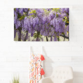 Banderoles Fleurs de bisteria violet (En situation)