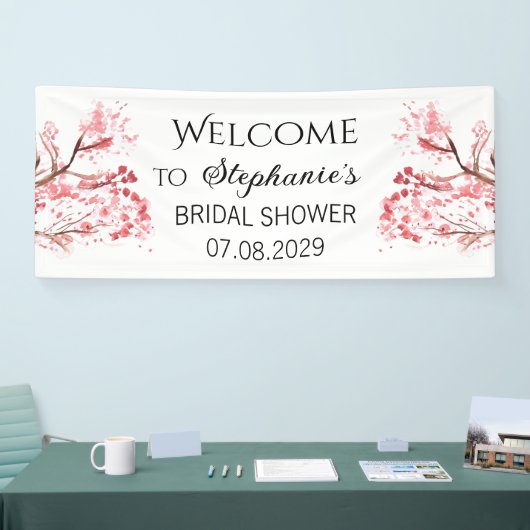 Banderoles Fleurs de cerise en fleurs Fête des mariées rustiq (Salon professionnel)