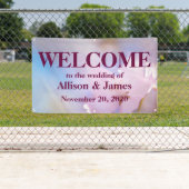 Banderoles Fleurs de cerisiers roses (En situation)