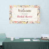 Banderoles Fleurs de forêt sauvage Fougère Champignons Feuill (Salon professionnel)