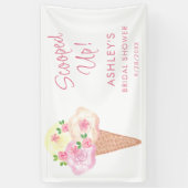 Banderoles Fleurs de Mariage Glacées (Vertical)