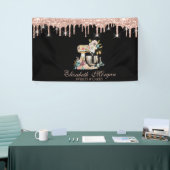 Banderoles Fleurs de mélangeur de gâteaux Rose Gold Drives Bo (Salon professionnel)