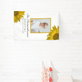 Banderoles Fleurs de tournesol Célébration de la vie funérair (Insitu)