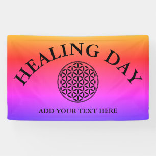 Banderoles FLEURS DE VIE - Symbole de géométrie sacrée plein 