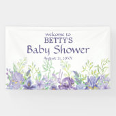 Banderoles Fleurs Lavande Et Violette (Horizontal)