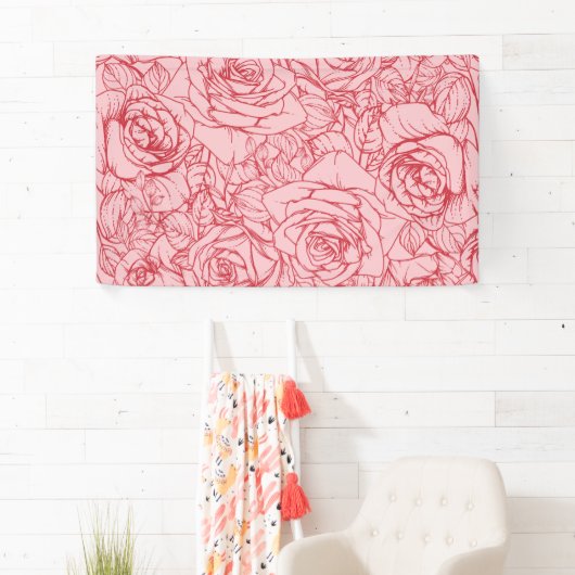 Banderoles Fleurs Motif 14 (En situation)