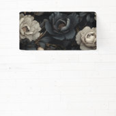 Banderoles Fleurs noires et blanches (Insitu)