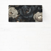 Banderoles Fleurs noires et blanches (Insitu)