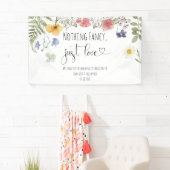 Banderoles Fleurs sauvages aquarelle (En situation)