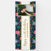 Banderoles Fleurs sauvages colorés, Quel que soit l'âge, votr (Vertical)