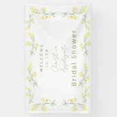 Banderoles Fleurs sauvages de printemps Jaune Fête de mariage (Vertical)