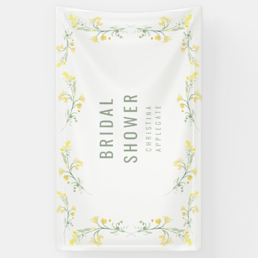 Banderoles Fleurs sauvages de printemps Photo Shower de maria (Vertical)