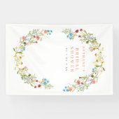 Banderoles Fleurs sauvages de printemps rustique Fond photo d (Horizontal)