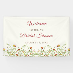 Banderoles Fleurs sauvages Jaune Souci Feuillage Shower de ma