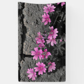 Banderoles Fleurs violettes (Vertical)