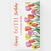 Banderoles Floral 60e anniversaire (Vertical)