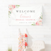 Banderoles Floral botanique rose pâle (En situation)