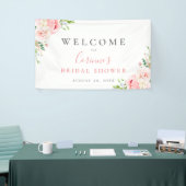 Banderoles Floral botanique rose pâle (Salon professionnel)