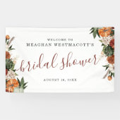 Banderoles Floral d'automne rustique | Fête des mariées de bi (Horizontal)