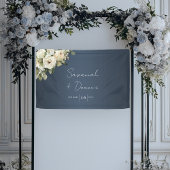 Banderoles Floral Elegance Dusty Blue Mariage