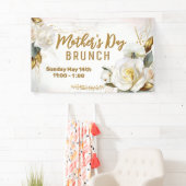 Banderoles Floral or rose | Brunch Fête des Mères (En situation)