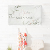Banderoles Flore Baby shower Fleur de printemps (En situation)