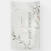 Banderoles Flore Baby shower Fleur de printemps (Vertical)